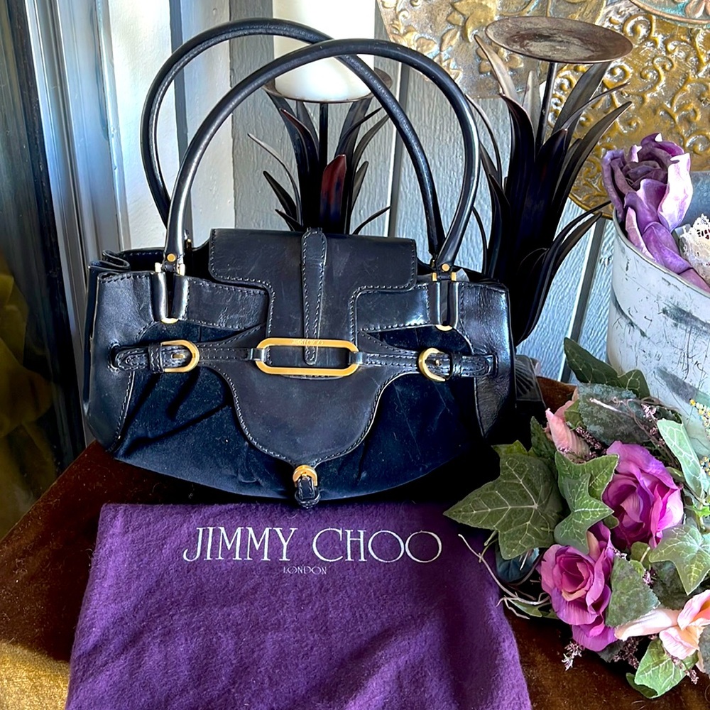 Jimmy Choo leather and Velvety Cutie